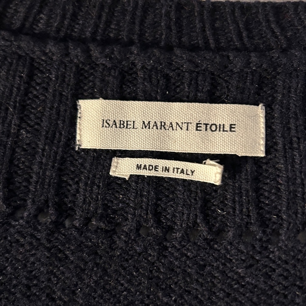 Isabel Marant Beautiful simple deep V wool and cashmere oversized sweater - Picture 3 of 11